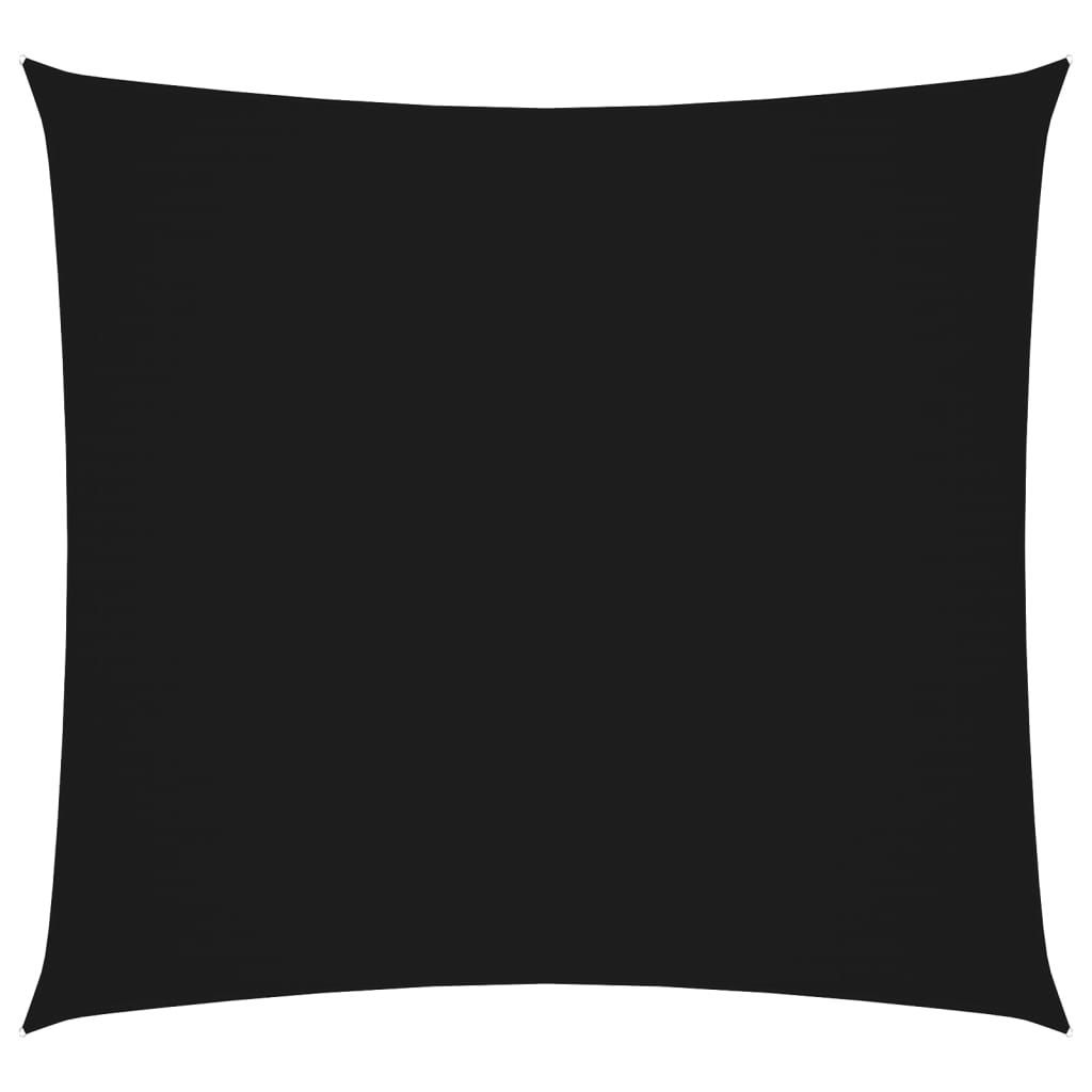 vidaXL toldo de vela cuadrado tela oxford negro 6x6 m