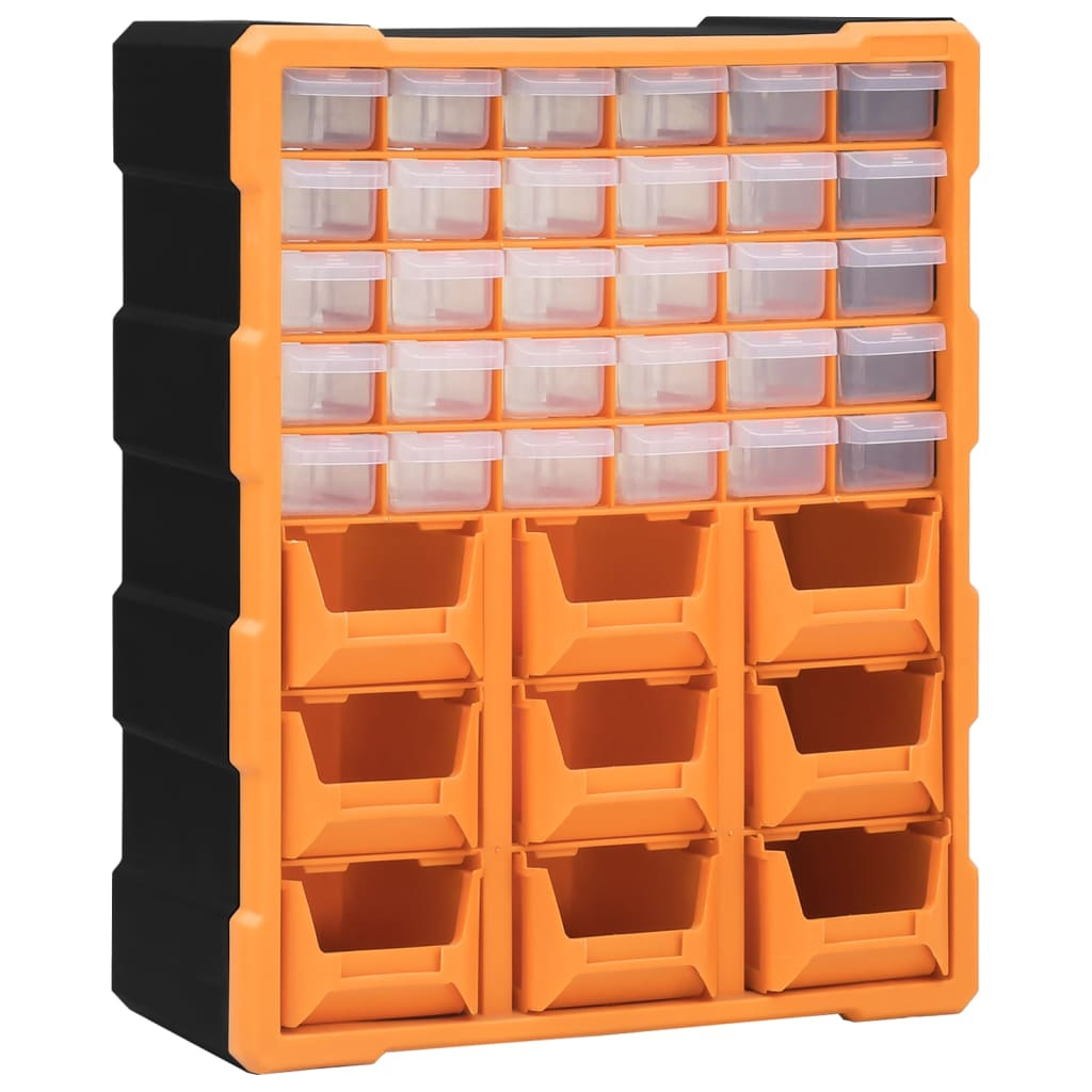 Organizador multi-gavetas vidaxl com 39 gavetas 38x16x47 cm