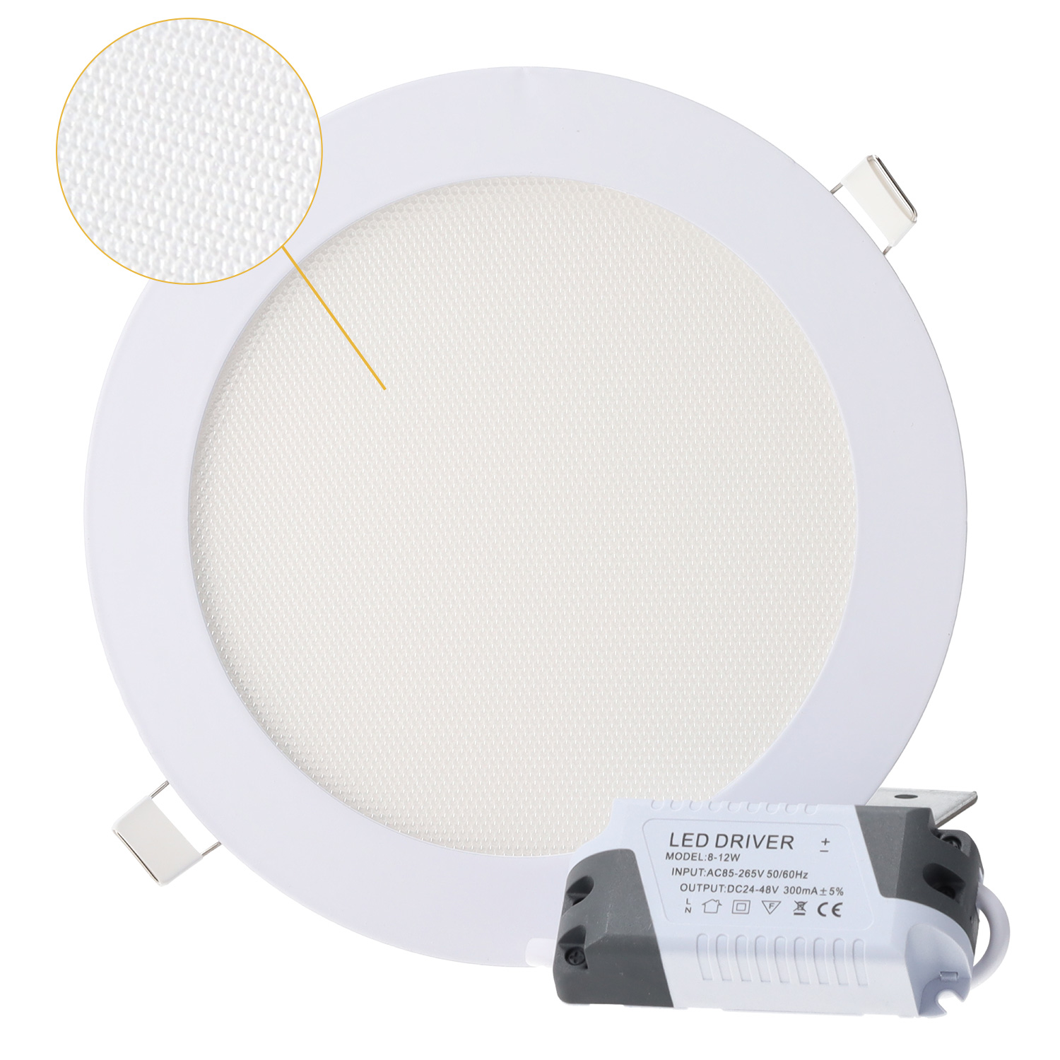 Painel LED 6w 400lm circular cct (tom de luz regulável) ugr17 40.000h