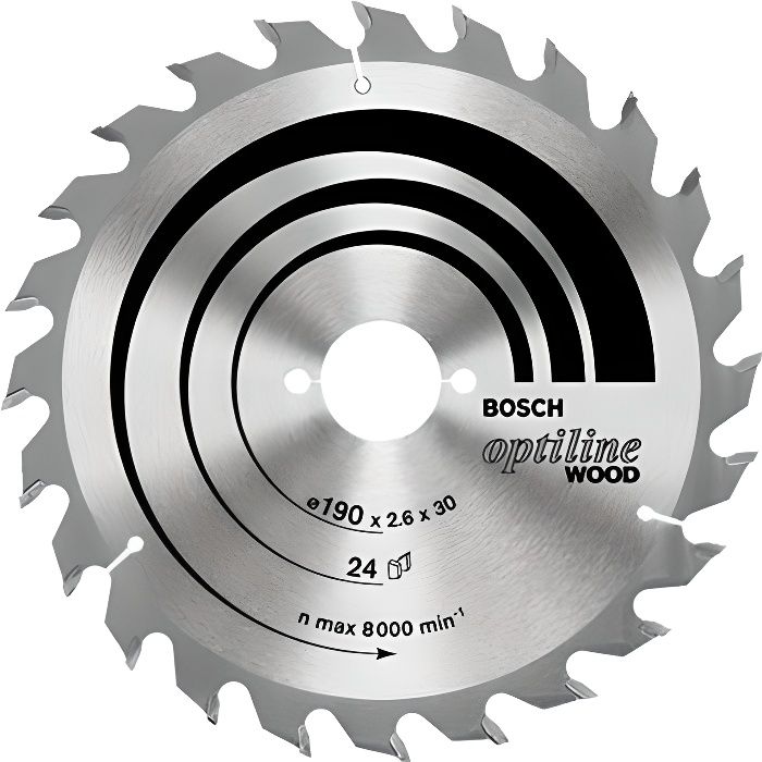 Lâmina de serra circular para madeira - Bosch - optiline wood - 160x20x2,6