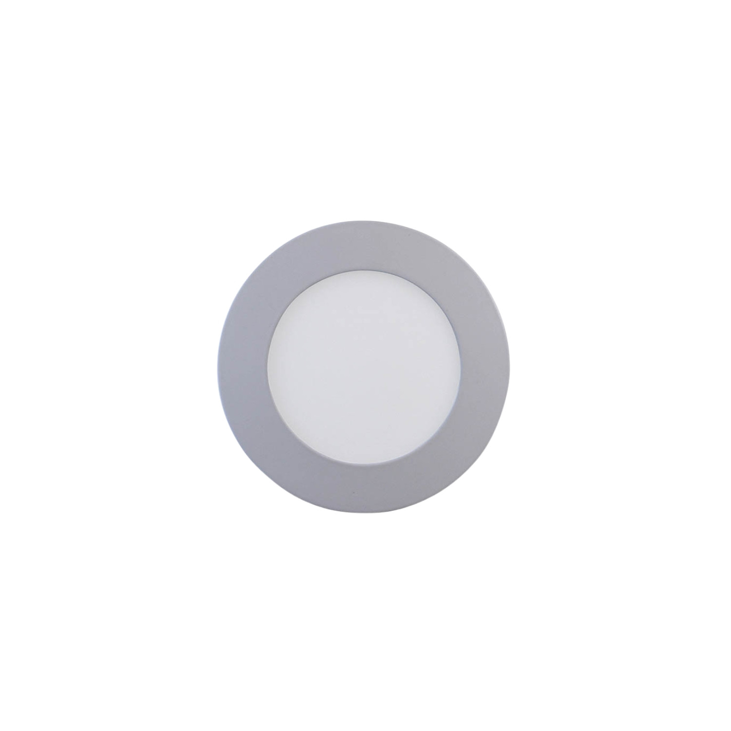 Downlight LED sobrepor redondo nuva mini 12w 1700lm ø12cm cromo secom