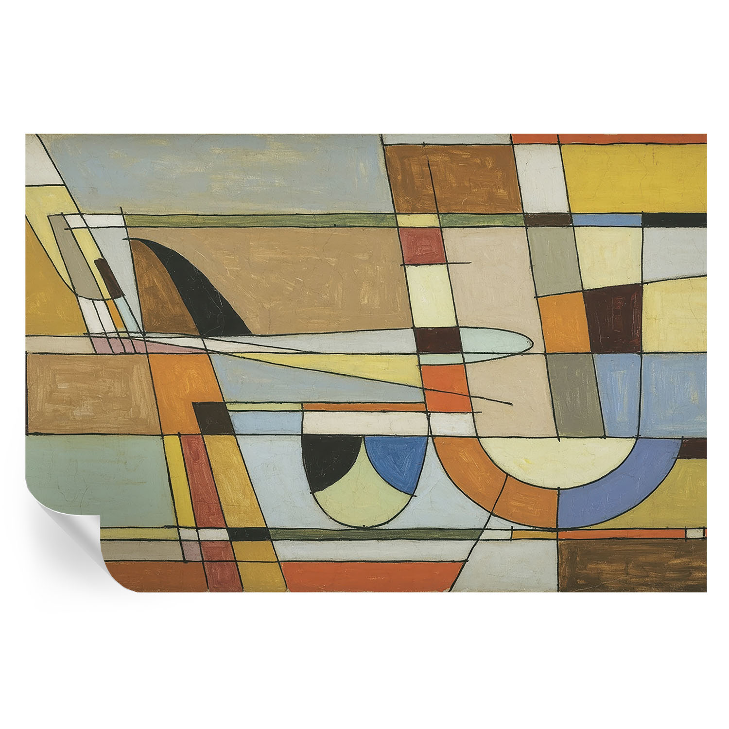 Papel de parede autocolante harmonia geométrica 104x152 tulup