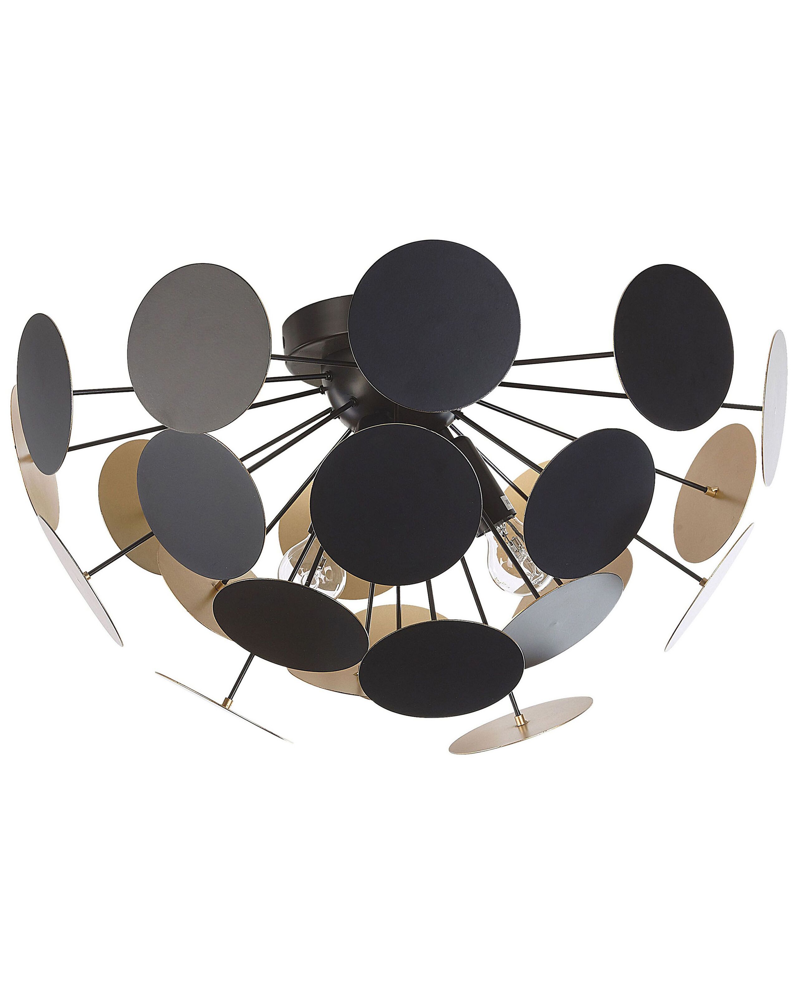 Candeeiro de teto maritsa metal preto