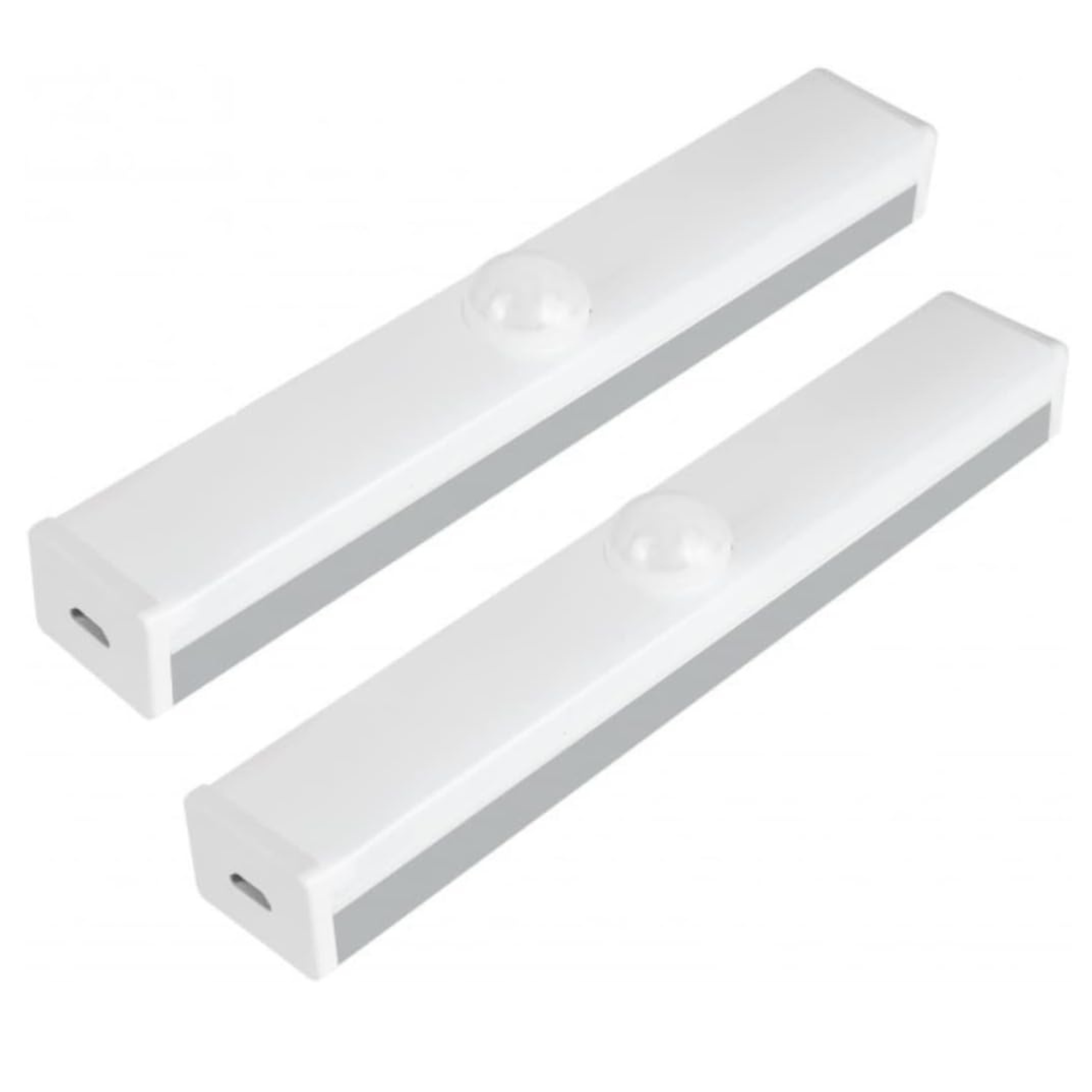 Pacote x2 luz guarda-roupa 30cm 3000k, sensor de movimento recarregável usb