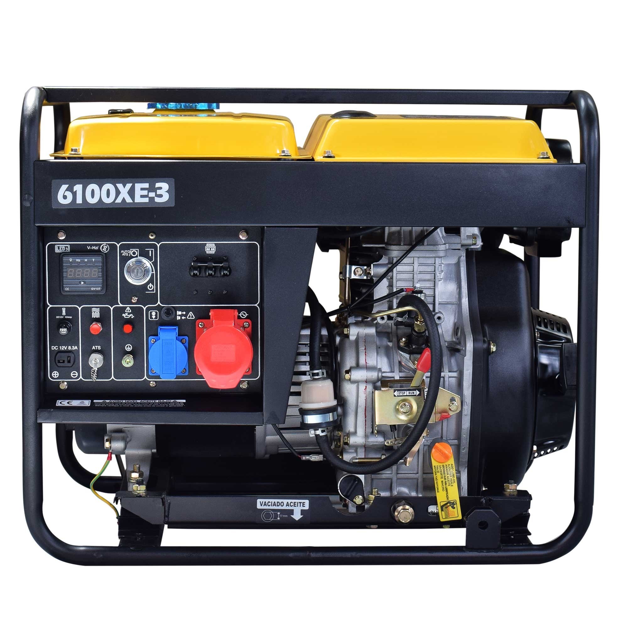 Nt6100xe-3 generador diesel itcpower trifásico abierto