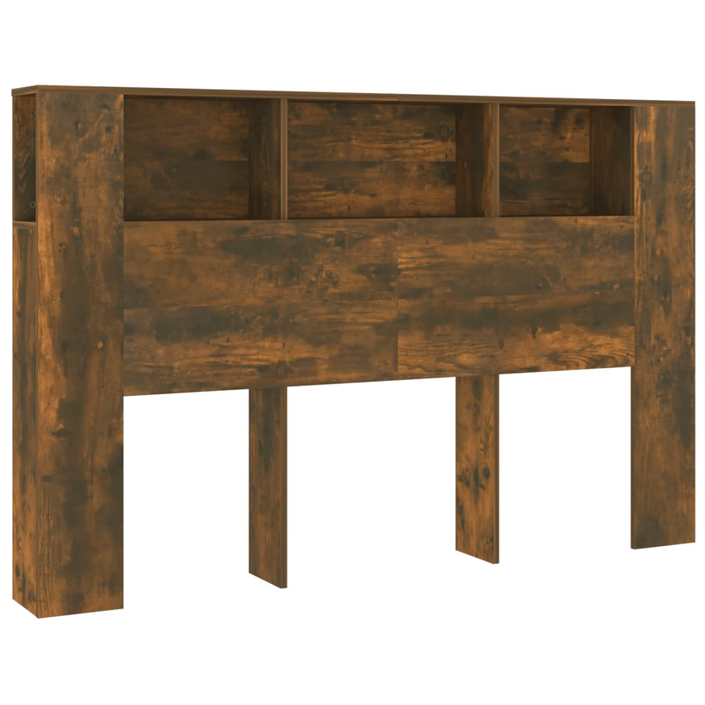 vidaXL mueble cabecero color roble ahumado 160x18,5x104,5 cm