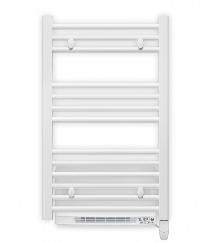 Radiador toalheiro elétrico fluido branco terma 400w + soprador 1000w