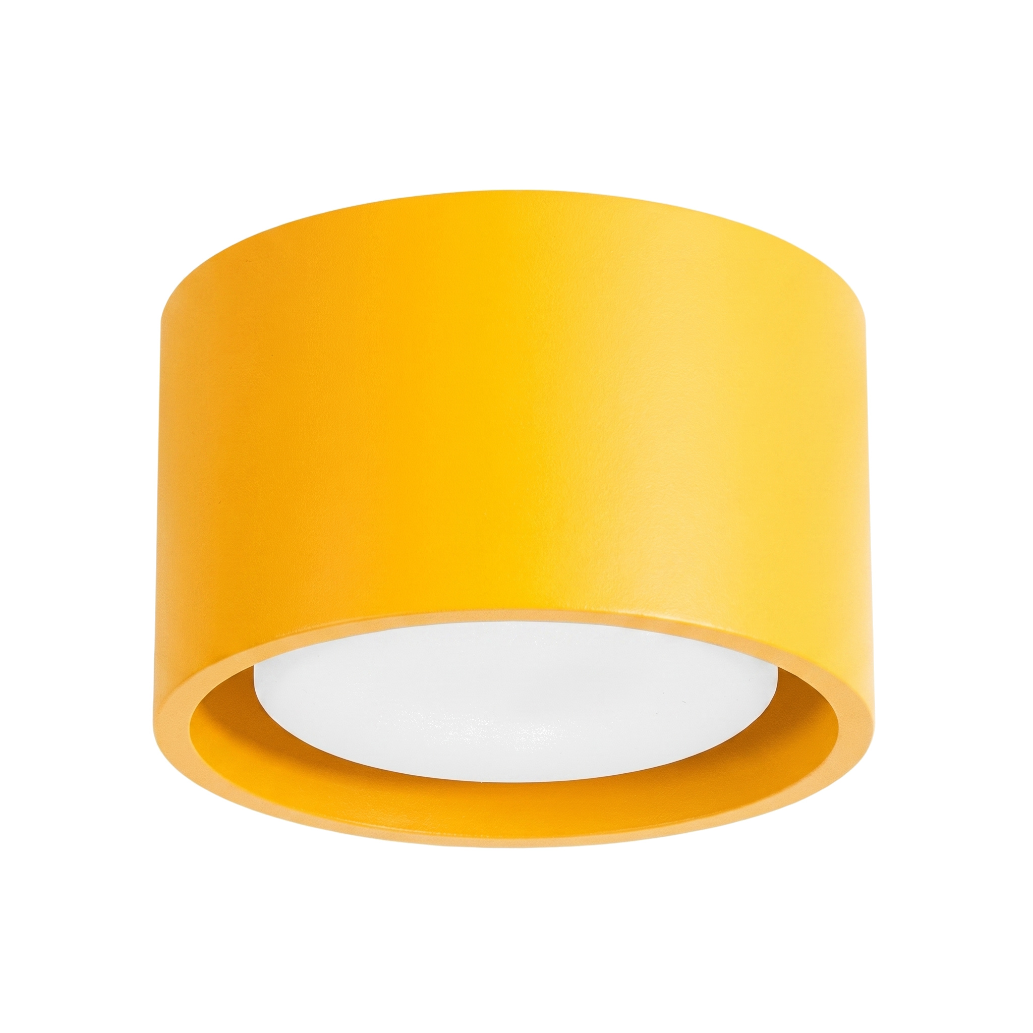 Plafons modo 1 amarelo alumínio 10x6x10cm
