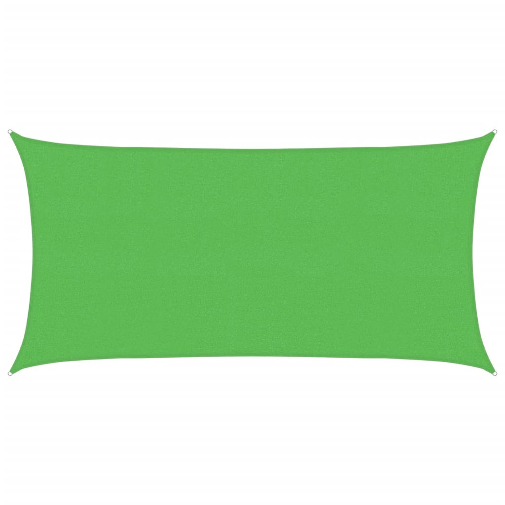 Para-sol vela retangular 160 g/m² 2x3,5 m pead verde-claro