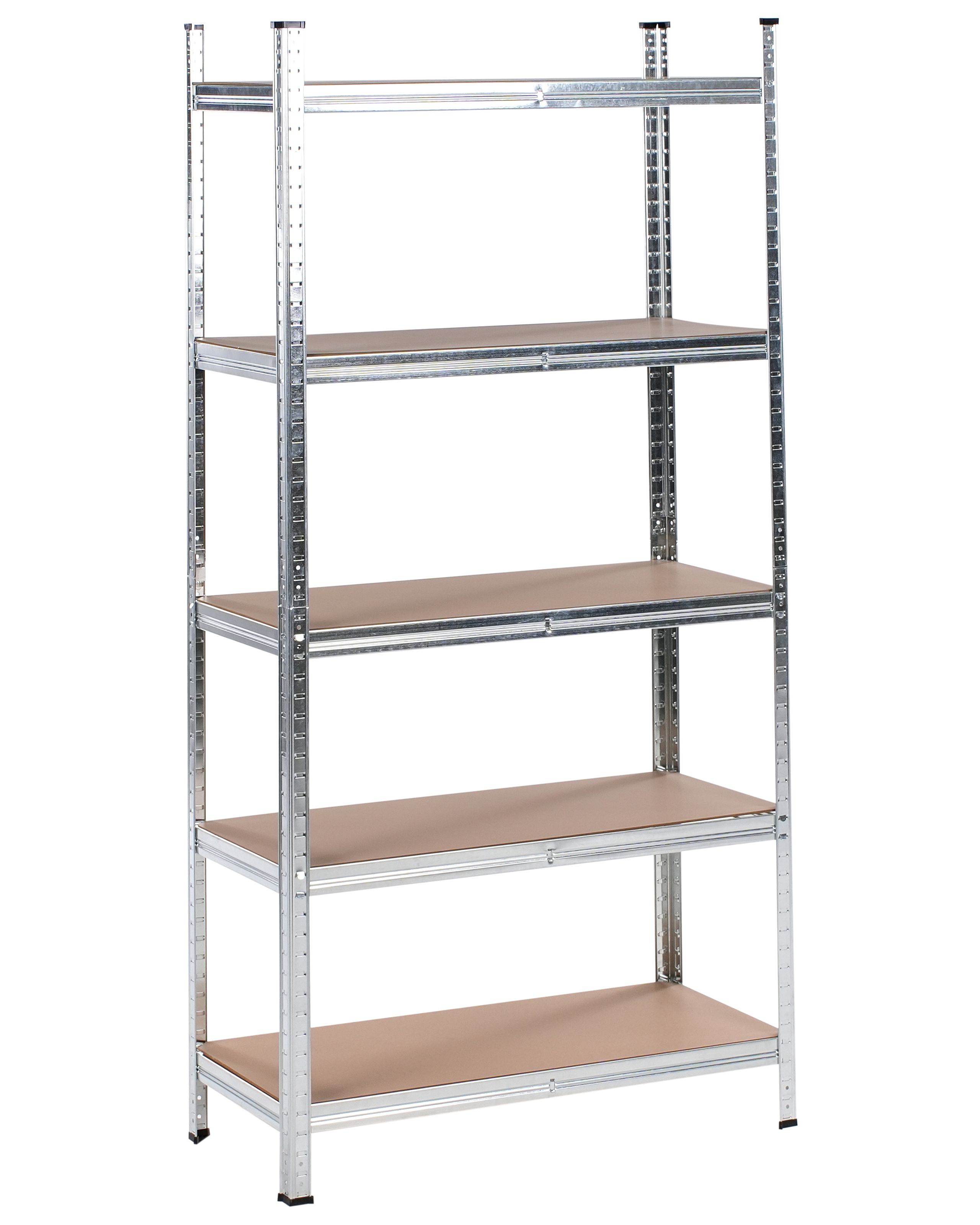 Estante de garagem xitta metal 75 cm 30 cm prateado