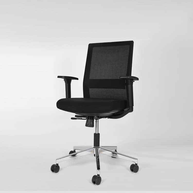 Cadeira de escritório euromof niza | black edition ergonômica