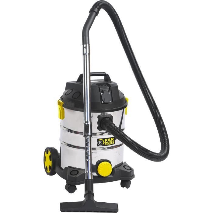 Aspirador de água e poeira fartools pro - net-up25ib 25l 1400 w