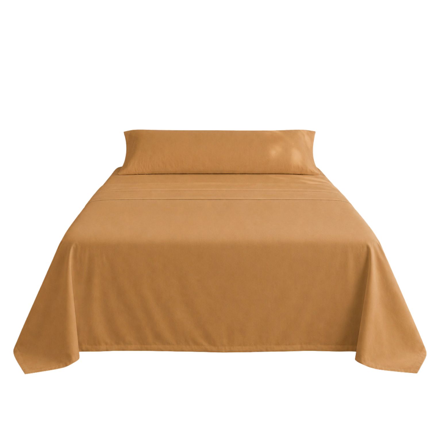 Jogo de lençóis ocre cama de 180cm 144 fios donegal collections