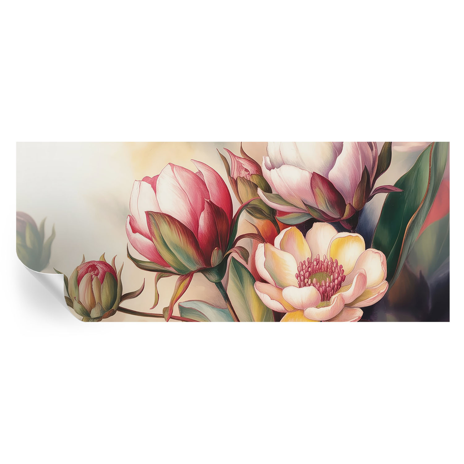 Papel de parede adesivo um buquê de flores 250x104 tulup