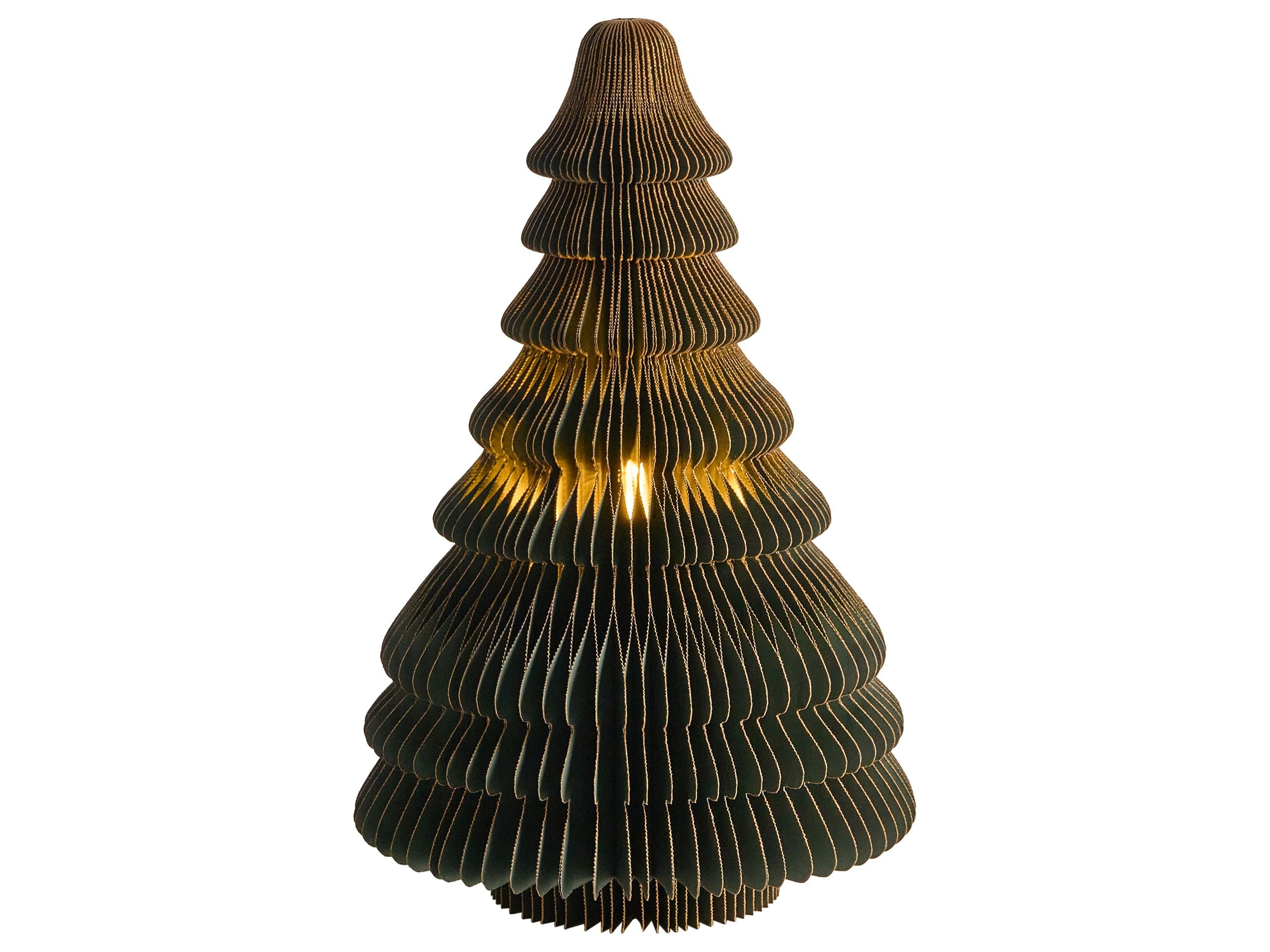Decoração de natal LED andan 41 cm árvore de natal verde