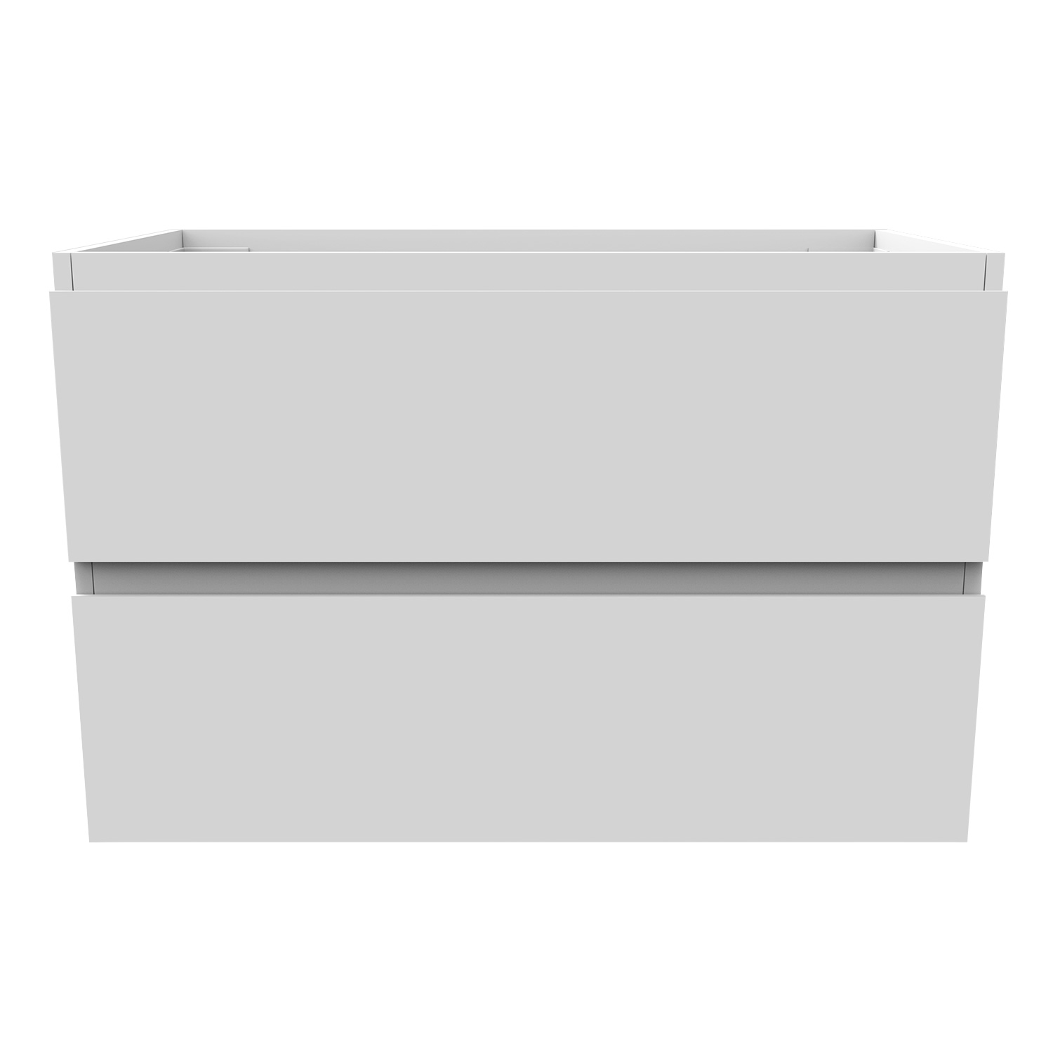 Armário de casa de banho aica 79 x 44,5 x 52cm, branco, duas gavetas