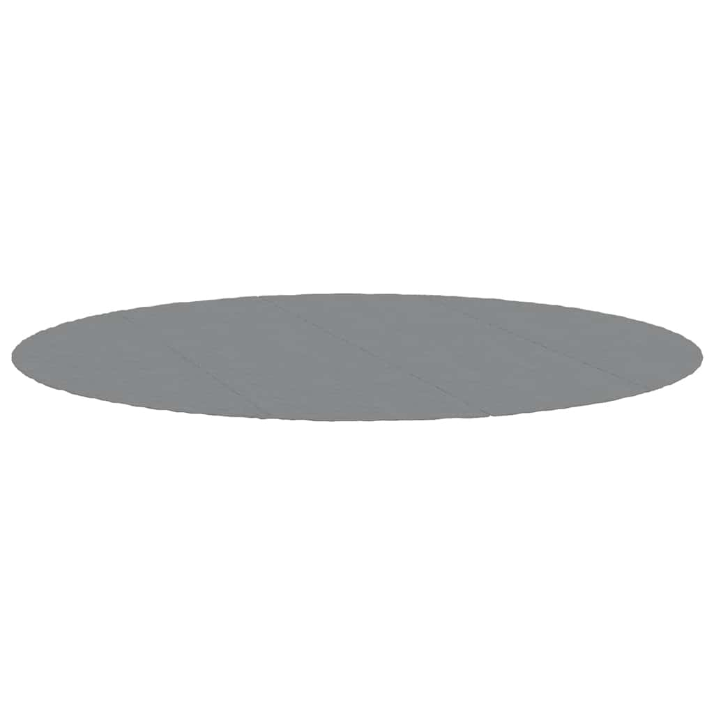 vidaXL tapiz de suelo piscina geotextil de poliéster gris claro ø500cm