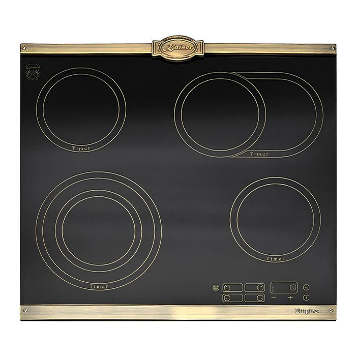Fogão de cerâmica vitro - kaiser - empire kct 6185 em - 4 zonas quickheat -