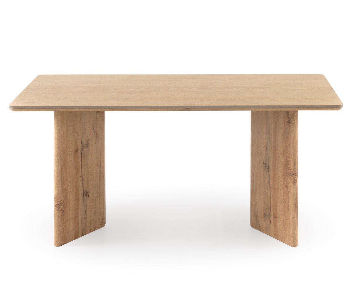 Mesa de jantar retangular 160x90 com pés de carvalho e tampo d, 160x90x75cm