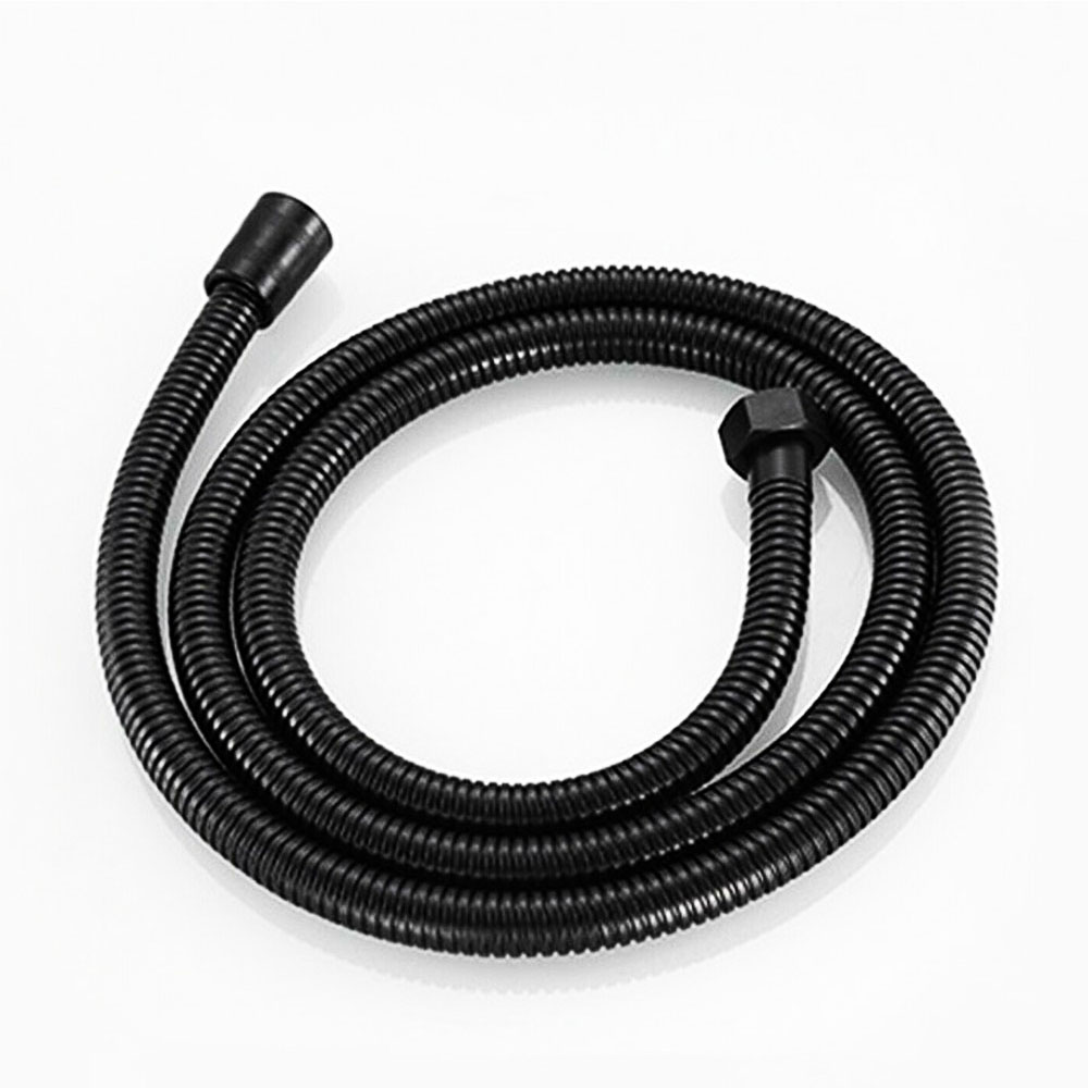 Kibath flexo extensível hydro-brush 120 cm preto aço inoxidável