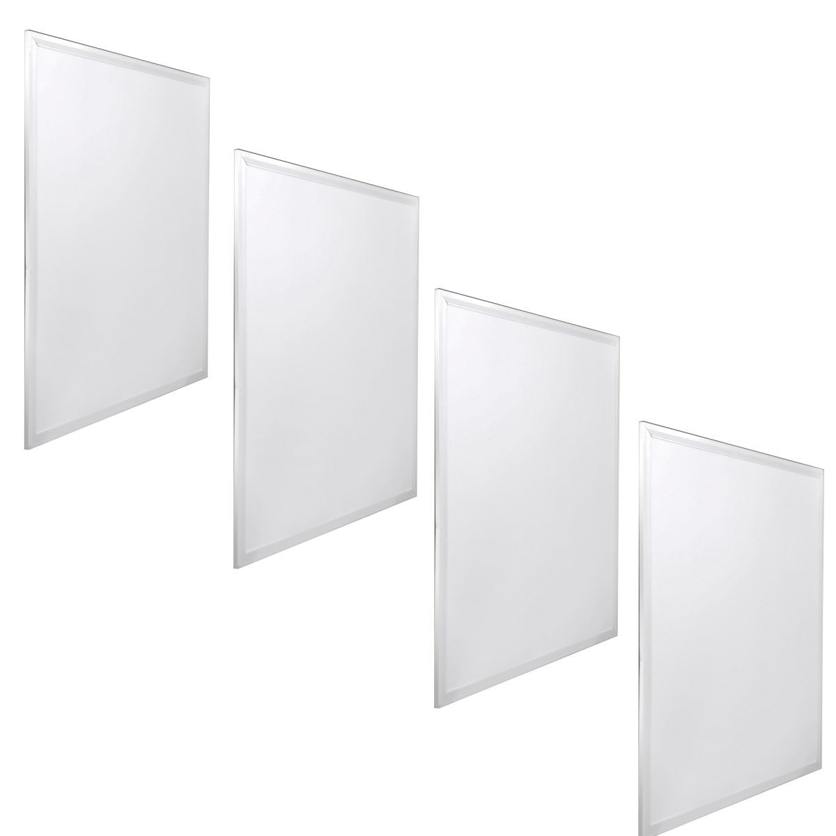Pack x4 painel LED, 60x60cm, potência 48w, branco neutro 4200k, 3900 lm