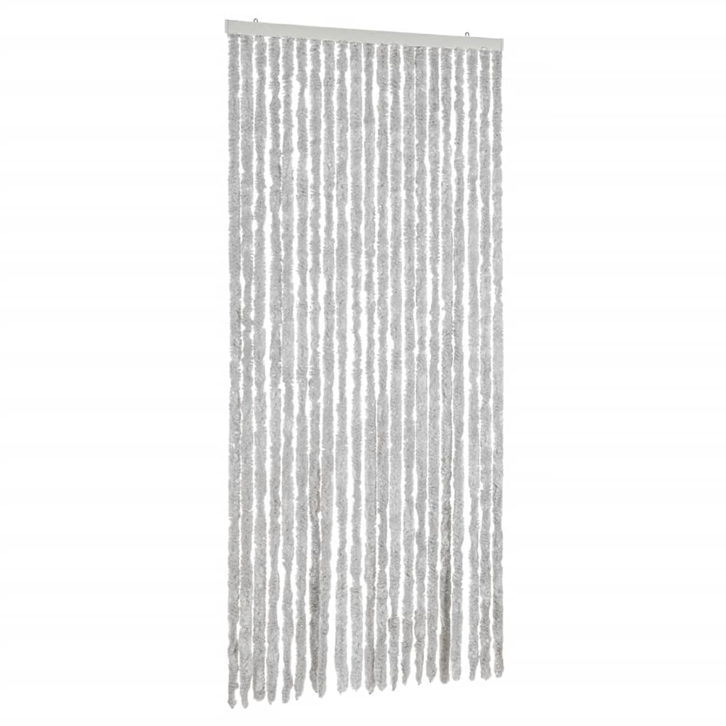 Cortina anti-insetos 90x200 cm chenille cinzento