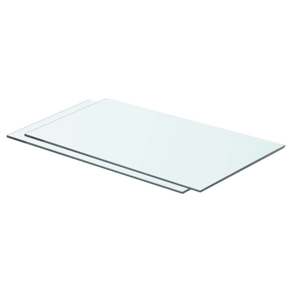 Prateleiras 2 pcs 60x30 cm vidro transparente