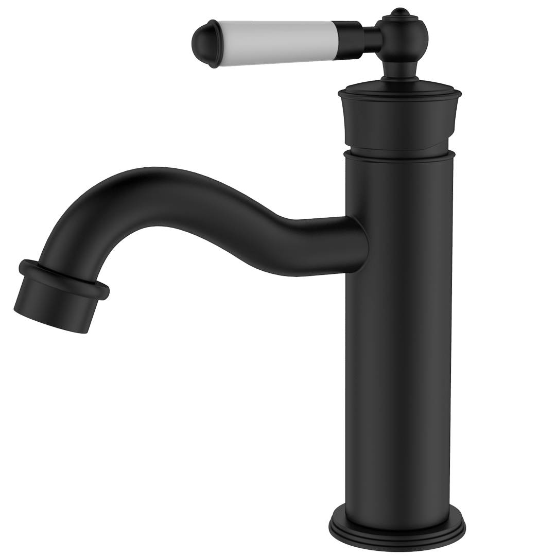 Leeds mezclador bajo lavabo rétro negro