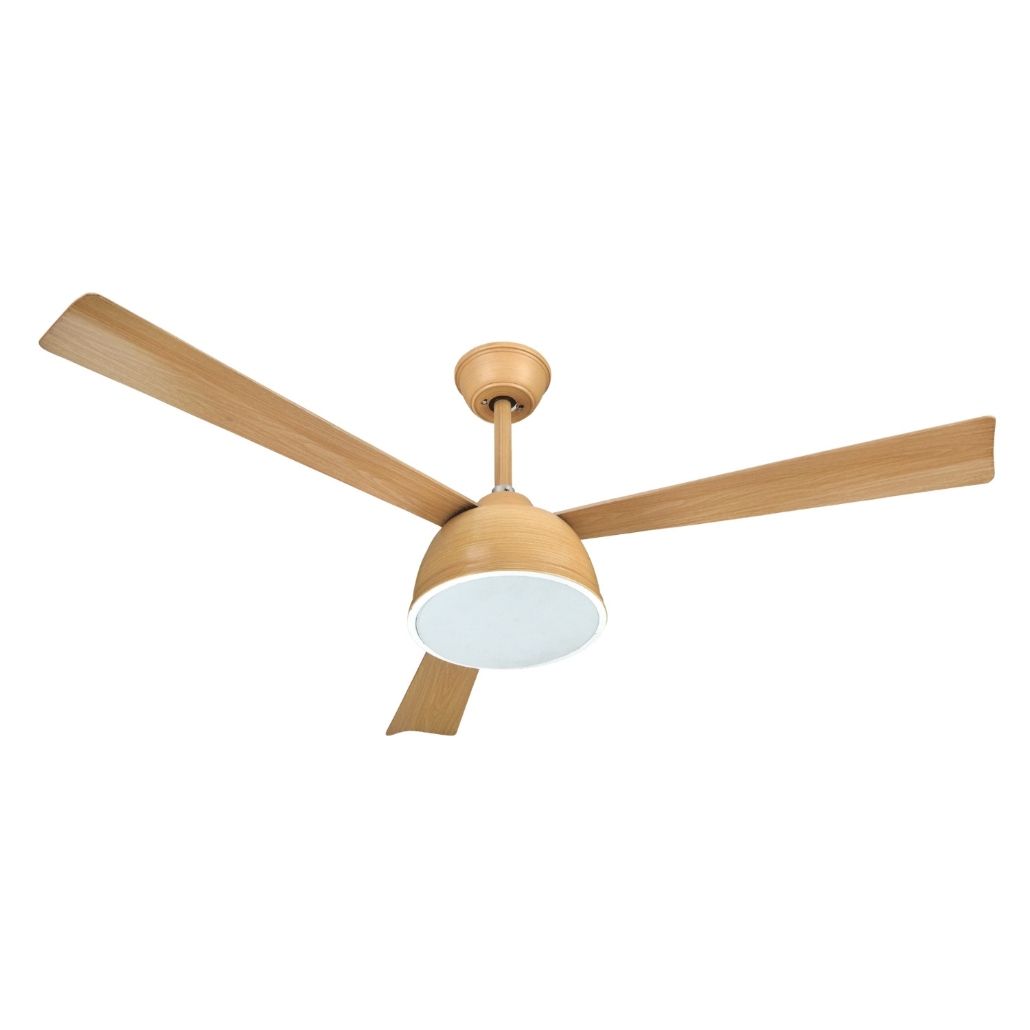 Ventilador de teto natura com luz LED e comando à distância raydan