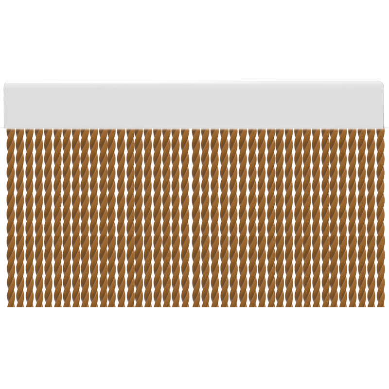 Tubo de cortina de porta PVC caramelo / 120 x 220