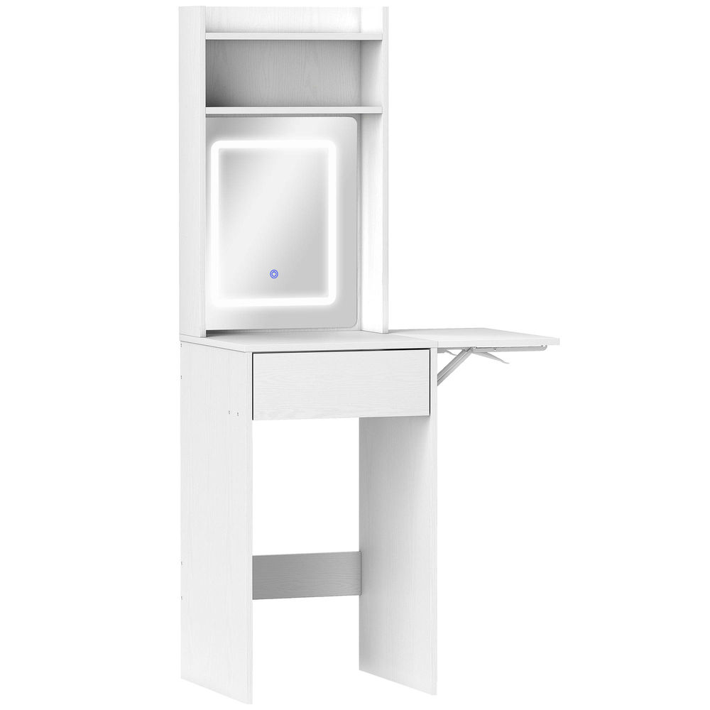 Toucador 45x45x152 cm color blanco Homcom, casa - quarto