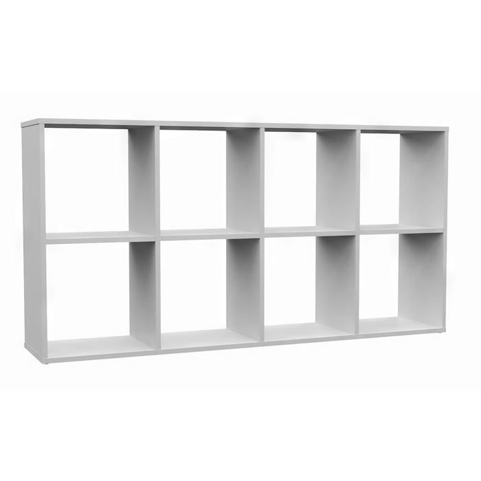 Biblioteca - 2x4 - branco fosco - 4 prateleiras - 147 x 75 x 30 cm