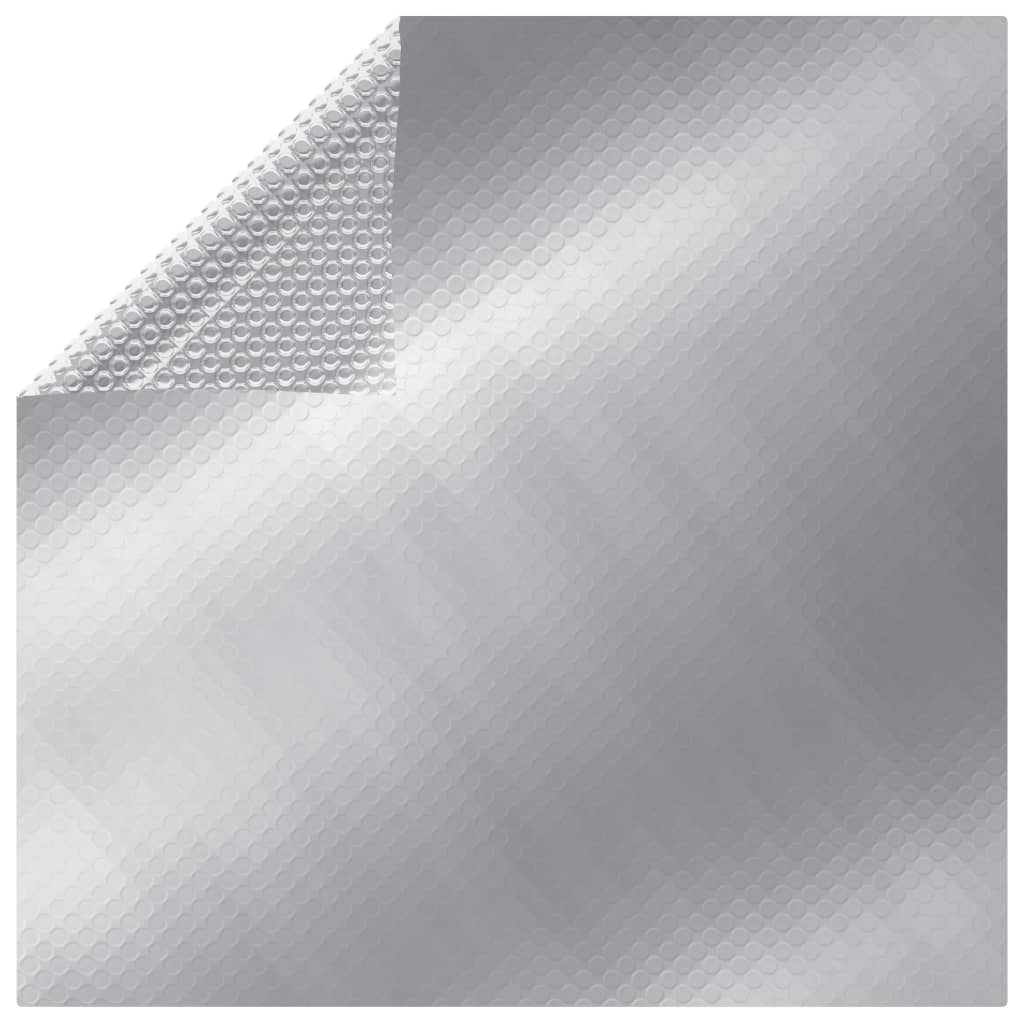 Cobertura para piscina 549x274 cm pe prateado