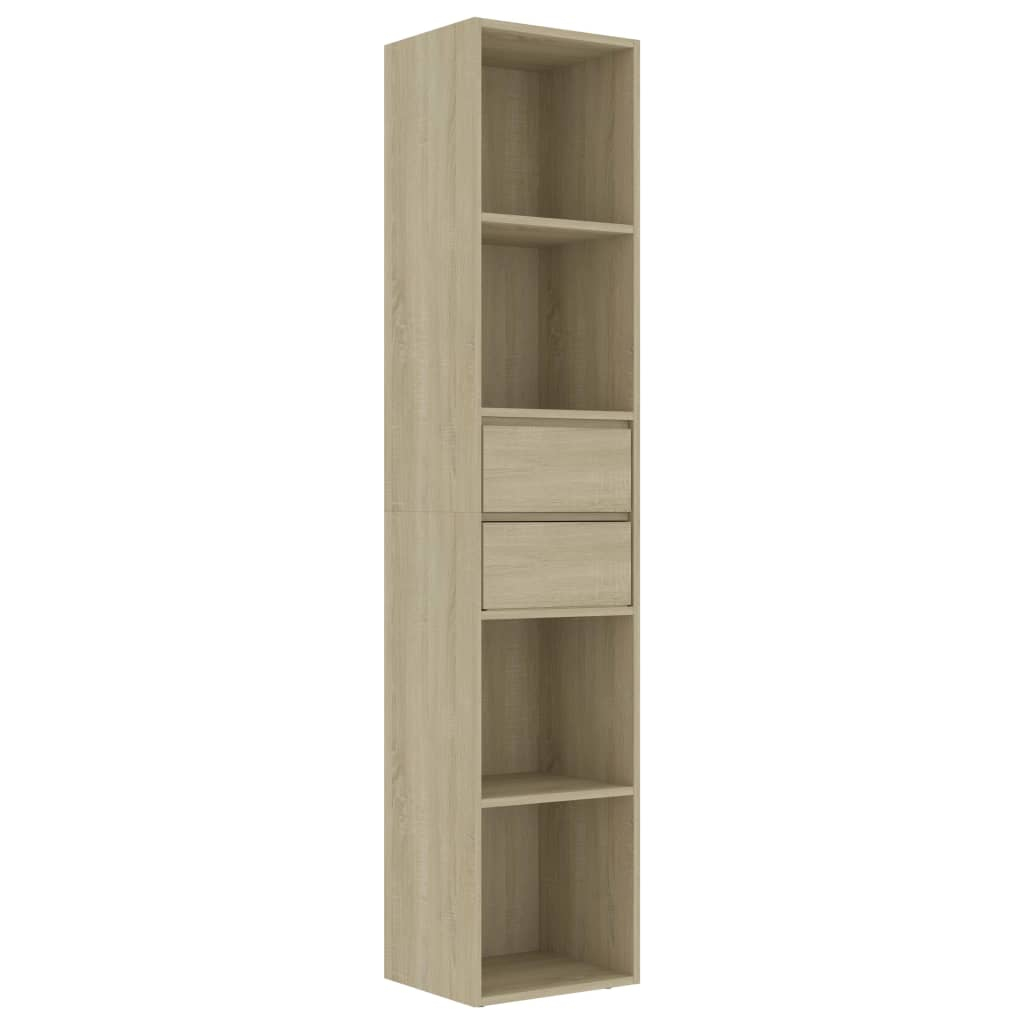 vidaXL estantería madera de ingeniería color roble sonoma 36x30x171 cm