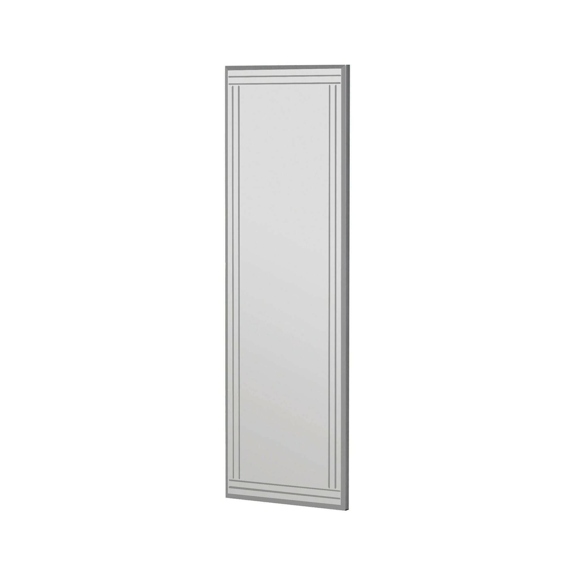 Espelho mossano, em madeira branco nobilitado 40x120h cm