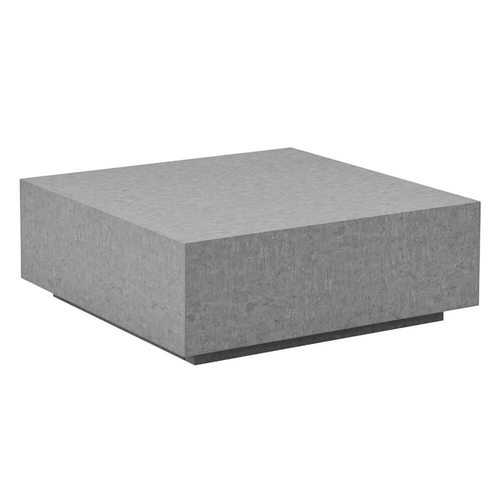 Mesa de centro de mármol amiri xl - 95 x 95 cm gris