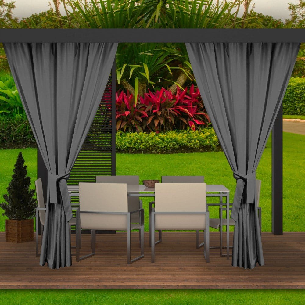 Cortinas para áreas exteriores para terraços e varandas 2x155x220 antracite