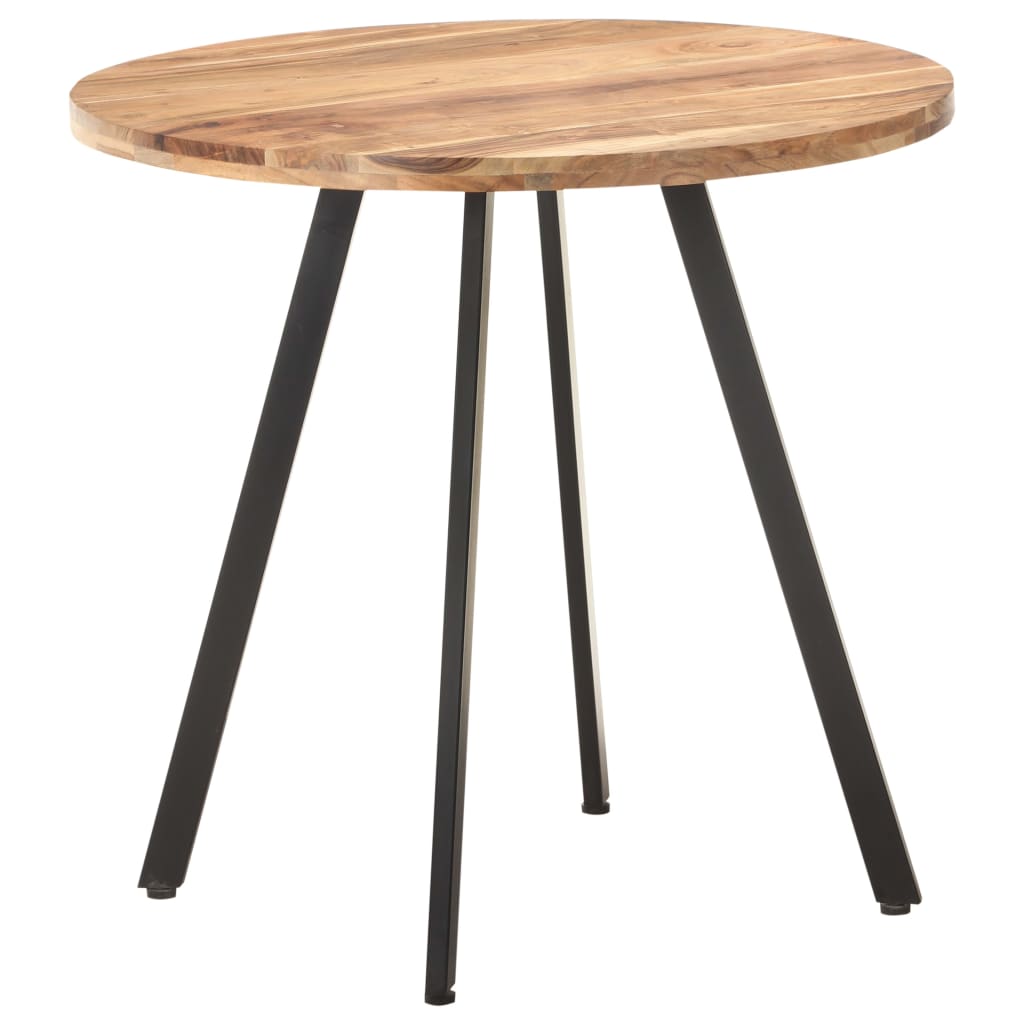 Mesa de jantar 80 cm madeira de acácia maciça wf493206