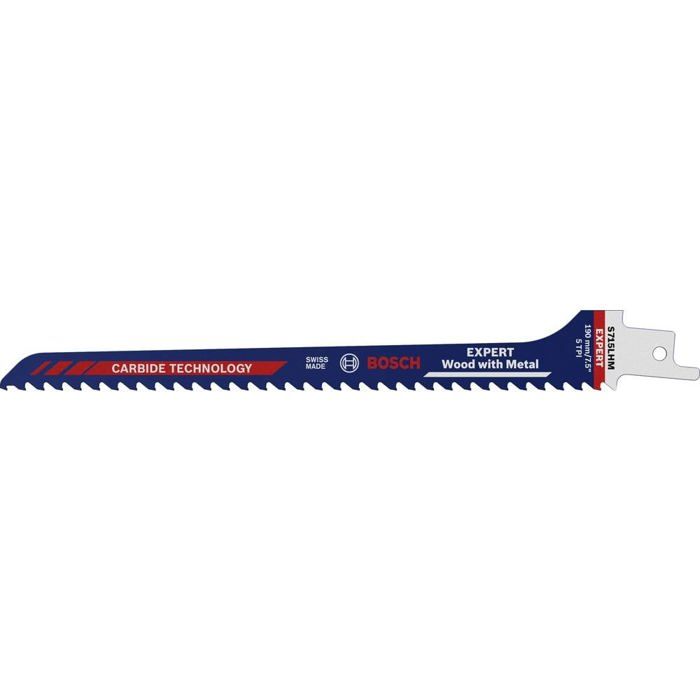 Lâmina de serra sabre de metal duro expert wood and metal s715lhm 190 mm bo