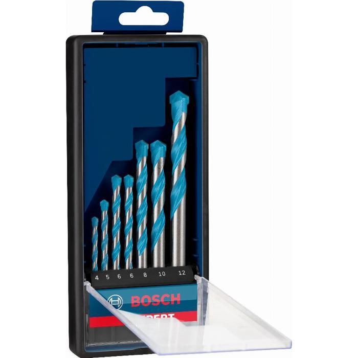 Conjunto 7 brocas multi materiais cyl-9 expert Bosch 4/5/6/6/8/10/12 mm - 2