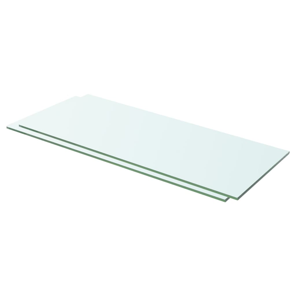Prateleiras 2 pcs 60x20 cm vidro transparente