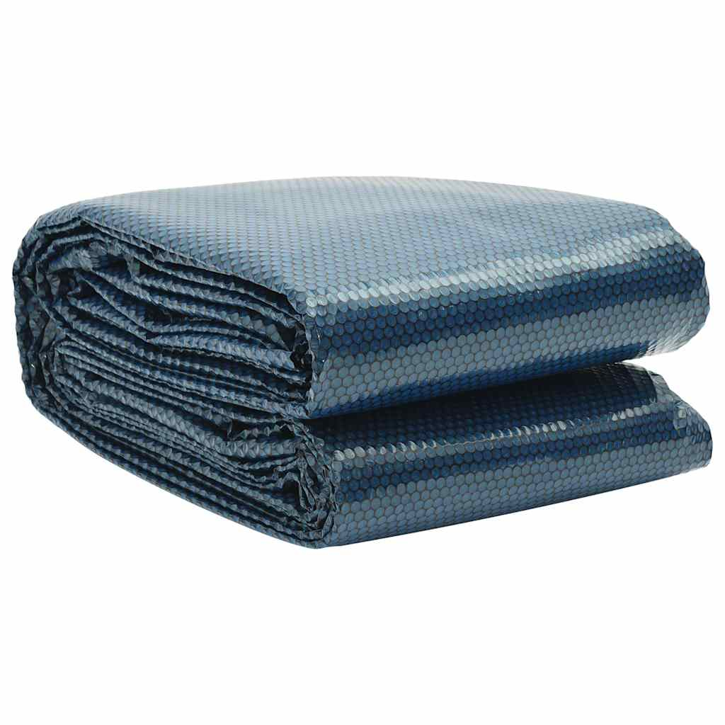Película para piscina pe solar flutuante 600x400cm preto e azul