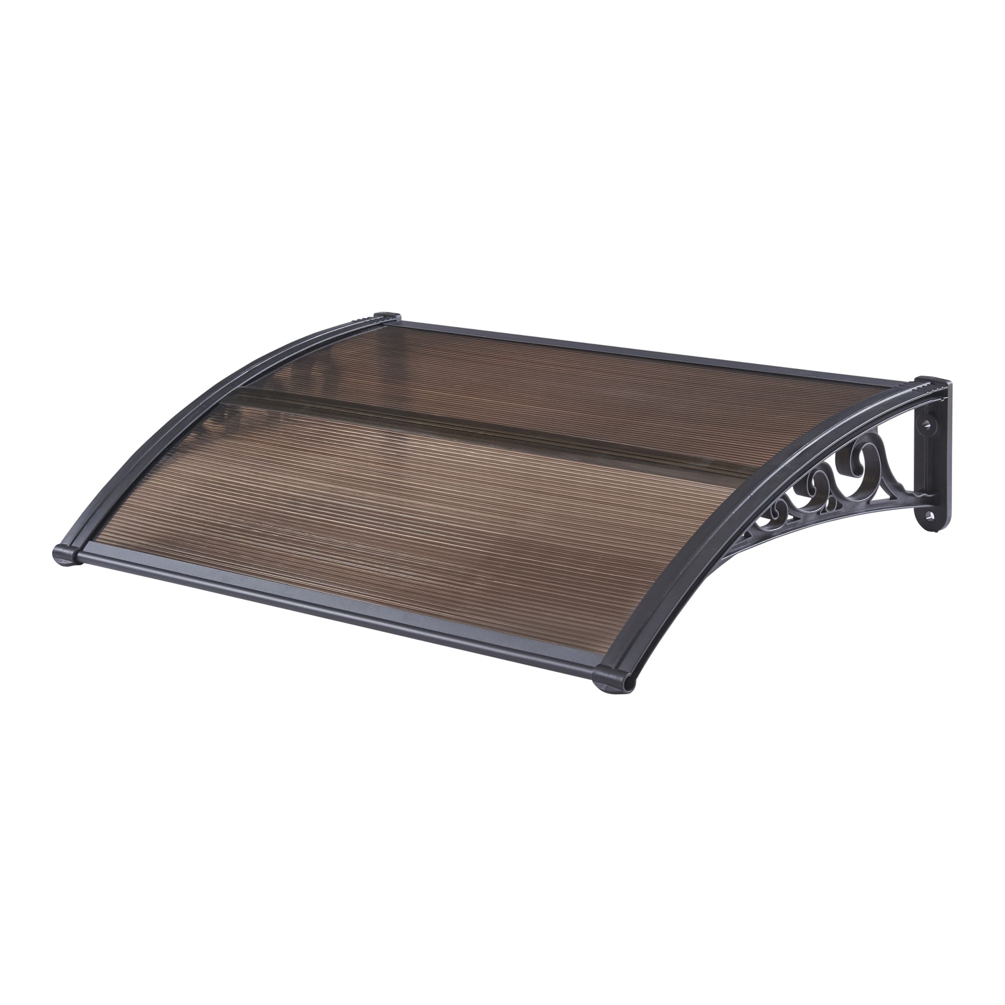 Toldo exterior mellerud para portas com proteção policarbonato 100x60cm