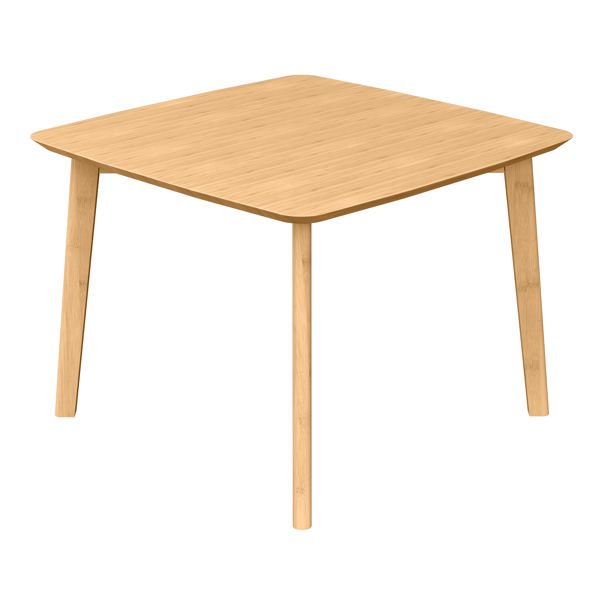 Mesa de apoio haad quadrado bambu 45x50x50 cm [en.casa]
