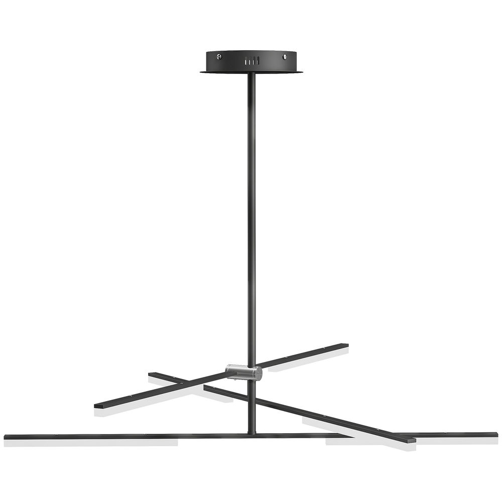 Candeeiro suspenso ø100x79 cm metal, alumínio e acrílico Homcom