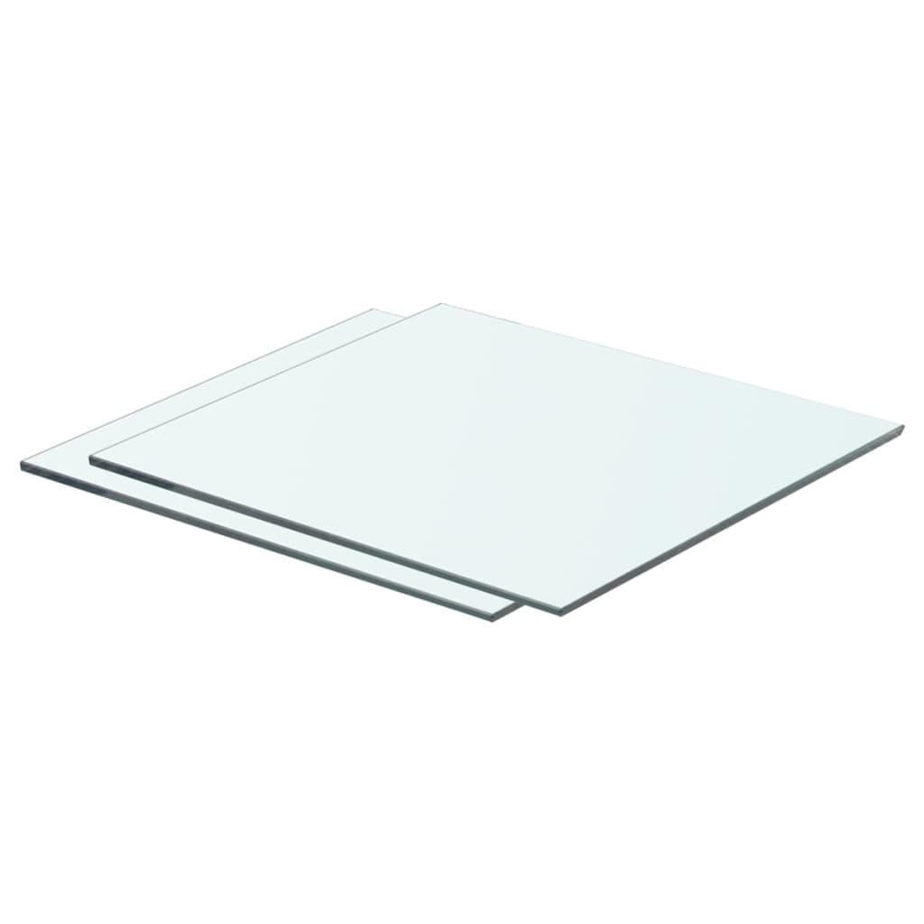 Prateleiras 2 pcs 40x30 cm vidro transparente