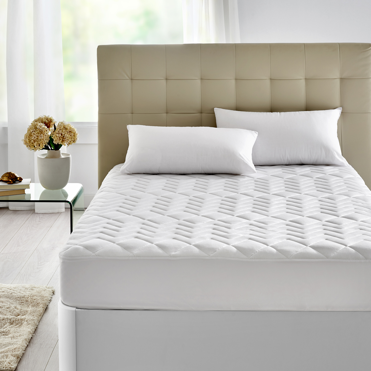 Protetor de colchão 140x196cm pikolin home até 32cm transpirável