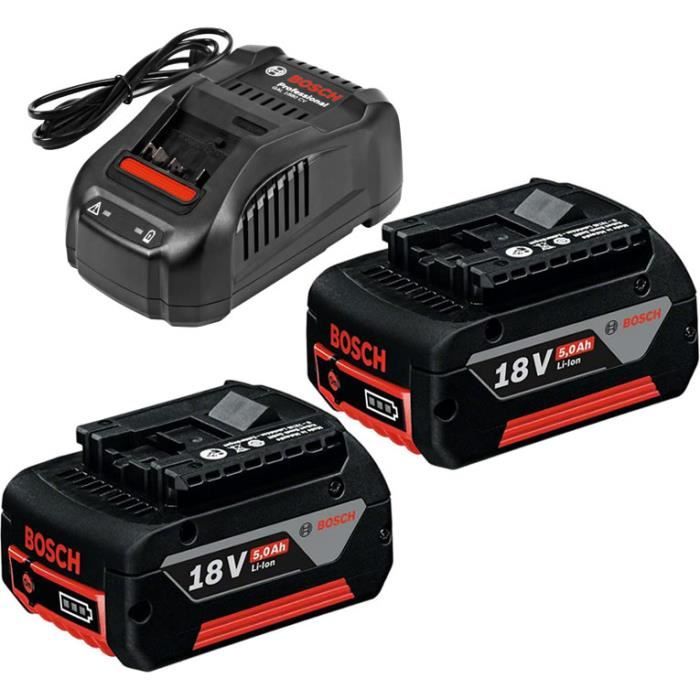 Kit inicial 2 bat. 18v 5ah + carregador rápido