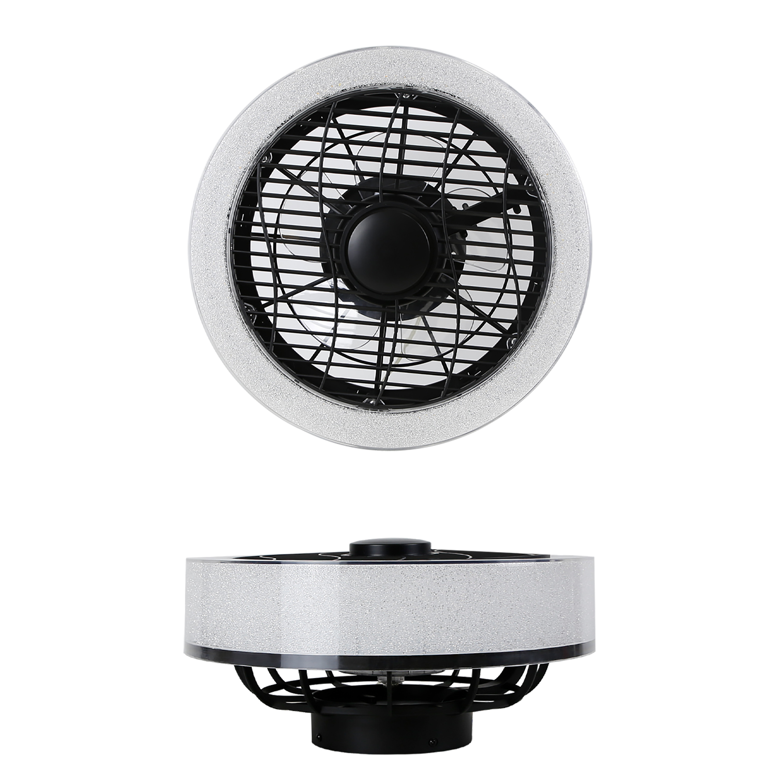 Nettlife ventoinha de teto preto LED 40x20