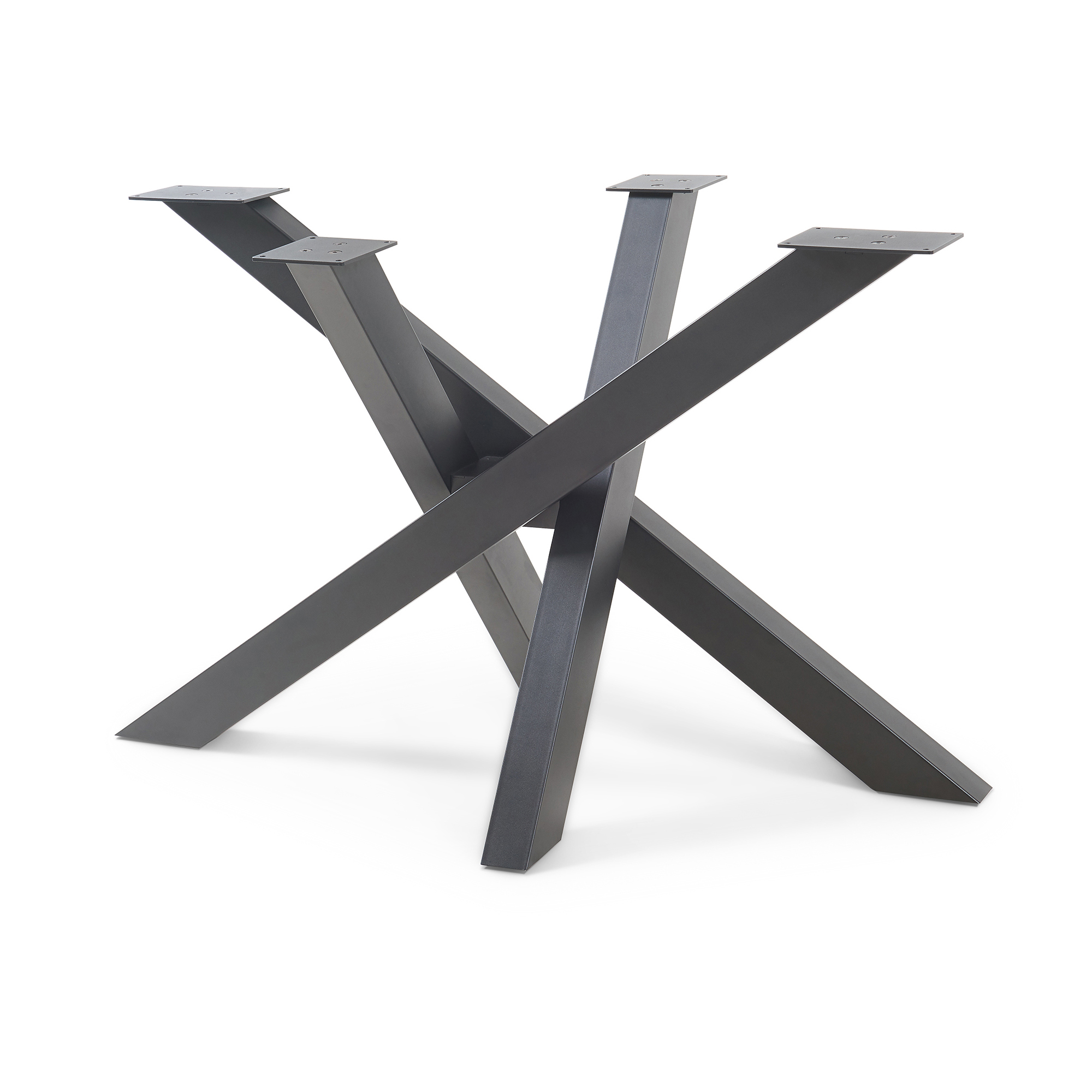 Estrutura de mesa umala forma de estrela aço 115x65x72 cm preto [en.casa]